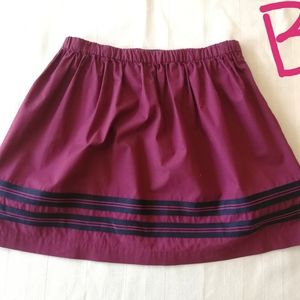 Purple Stripes A-Line Skirt